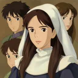 1 8 3 5 florence nightingale as adolescent, character face study, faces only, concept art finely detailed perfect art, painted by greg rutkowski makoto shinkai takashi takeuchi studio ghibli, pinterest, cevagraf comics
