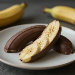 award winning food phpto of chocolate banana, 8 k, cinematic