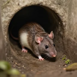 a rat explores the sewers, artstation
