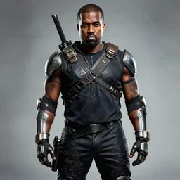 kanye west in gears of war by beeple in the style of beeple