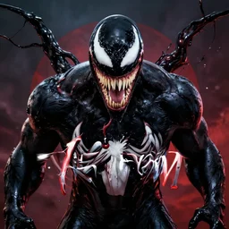 steve buscemi is venom, logo, saturated, dark
