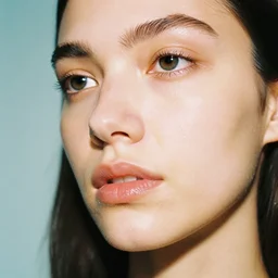 realistic photoshooting for a new acne studio lookbook, color film photography, close up, interesting perspective, photo of a woman, photo in style of tyler mitchell, 3 5 mm,