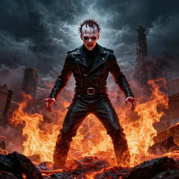 Dr. Phil is Hellraiser, storms, angry, chaotic, fire, lava, rapture, holy, stinky, Norman Rockwell, Thomas Kinkade,