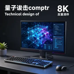 technical design of a quantum desktop computer, 8k