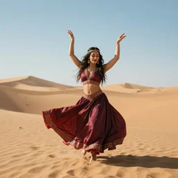 witch dance in desert