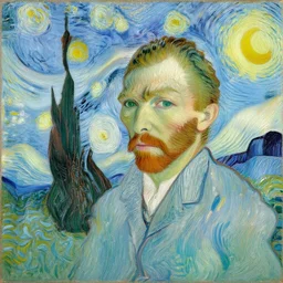 a beautiful painting, love, by van gogh