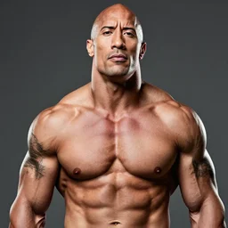 dwayne johnson very skinny anorexia!!!, looks at the camera, close head shot