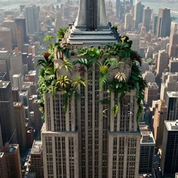 jungle forest on the top of the empire state building, in american psycho ( 1 9 9 9 )
