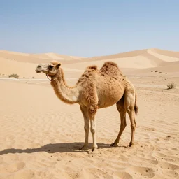 camel made of sand, weird perspective