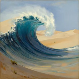desertwave, painting by gaston bussiere, craig mullins