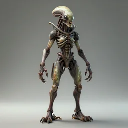 t - pose 3 d venus flytrap anthropomorph with big paws, bind pose, reference pose, stand like a cross, full length portrait, full - length photo, wide angle, alien, biopunk, plant predator, predator, teeth, many details, guyver style, 3 d, cinematic, hyper realism, high detail, octane render, art by hans giger