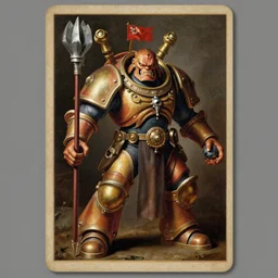 a painting of ultradetailed collectible card from ork - o from master of the universe, a flemish baroque by dino valls, trending on zbrush central, classical realism, flemish baroque, hyper realism, chiaroscuro