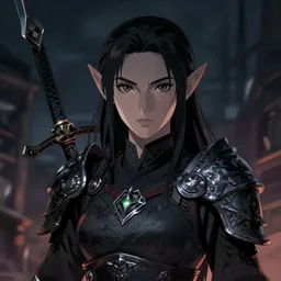 dark elf warrior woman, beautiful face, fantasy anime, ross tran, studio ghibli, cinematic, 4K