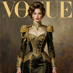 female soldier portrait painting by WLOP, game, expensive dress, highly detailed, harper's bazaar, vogue, magazine, fashion, concept art, ornate, luxury, elite, elegant, trending on artstation ,