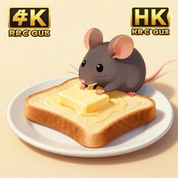 a mouse making a butter toast, trending on artstation, 4 k, 8 k