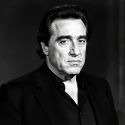 danny devito, dark lighting, black and white, traditional artwork, thematic apperception test, psychometric, in the style of normal rockwell