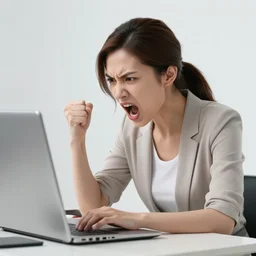 angry brown woman yelling at the computer, epic scene, by victo ngai, kilian eng vibrant colours, dynamic lighting, digital art, winning award masterpiece, fantastically beautiful, illustration, aesthetically inspired by beksinski and dan mumford, trending on artstation, art by greg rutkowski, 8 k