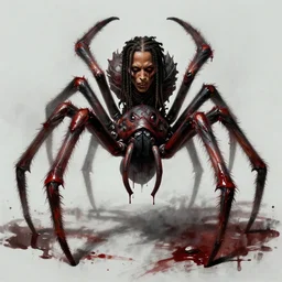 wiz khalifa as a grotesque spider monster, bloodborne, fantasy art, trending on artstation