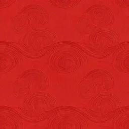 a red background with swirls and waves royalty illustration, a silk screen by emperor huizong of song, shutterstock contest winner, sumatraism, repeating pattern, red background, matte background