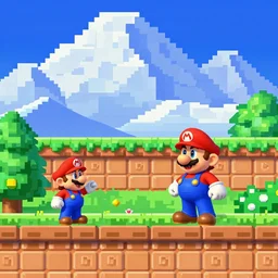 Dolomites in Nintendo 64 Mario 64, gameplay footage,
