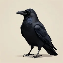 anthropomorphic raven