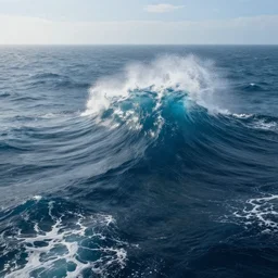 big ocean, realistic, 8 k, extremely detailed, cgi, trending on artstation, hyper - realistic render, 4 k hd wallpaper, premium prints available, by greg rutkowski