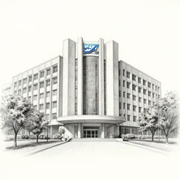 pencil sketch of sap labs india