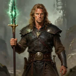 tommy lee _ jones as a dnd character fantasy art.