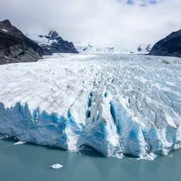 a photo of a glacier