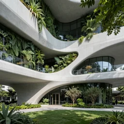 biophilic architecture, minimalist parametric design, urban green
