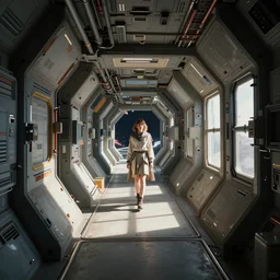 space station passageway, sci - fi interior, greg rutkowski, alena aenami, artstation