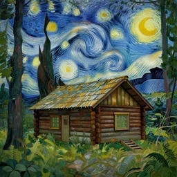 [ a log cabin in the forest ] [ van gogh ] [ apocalypse ]