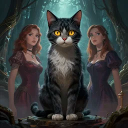 epic professional digital art of invisible schrodinger's cat by nicole colson and angela deane, detailed, stunning, wow, mysterious, gorgeous, epic, artstation, cgsociety