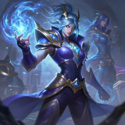 master yi league of legends wild rift hero champions arcane magic digital painting bioluminance alena aenami artworks in 4 k design by lois van baarle by sung choi by john kirby artgerm style pascal blanche and magali villeneuve mage fighter assassin