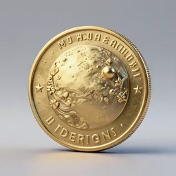 Mars Coin , Rendered in blender , Unreal engine , Unity , Hyperdetailed