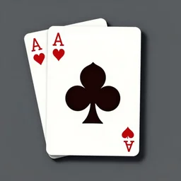 playing card logo , digital art , vector illustration