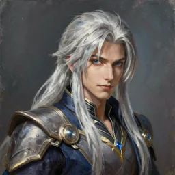 a _ fantasy _ style _ portrait _ painting _ of _ sephiroth _ oil _ painting _ unreal _ 5 _ daz. _ rpg _ portrait _ extremely _ detailed _ artgerm _ greg _ rutkowski _ greg
