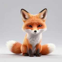 professional emoji of a fox, high quality, HD, minimalist, 8K, famous