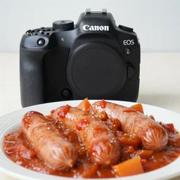 sausage and goulash, canon eos r 3, f / 1. 4, iso 2 0 0, 1 / 1 6 0 s, 8 k, raw, unedited, symmetrical balance, in - frame,