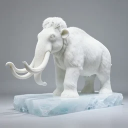 ice mammoth by installation art