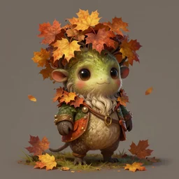 cute autumnal mandrake, d & d, fantasy, portrait, highly detailed, digital painting, trending on artstation, concept art, sharp focus, illustration, art by artgerm and greg rutkowski and magali villeneuve