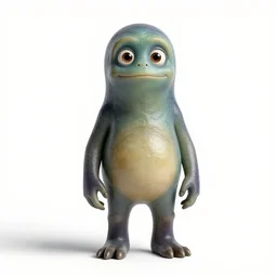 stoic slime creature, photorealistic portrait photography, full body, standing, isolated on a pure white background, centered, whole figure in frame, sharp focus, studio lighting