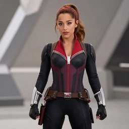 Ariana Grande as Black Widow from The Avengers