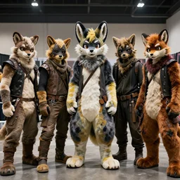 postapocalyptic furry convention everyone is masked