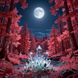 nature by vija celmins, at night wilderness at dusk infrared sea cgsociety made of glass dieselpunk thermal imaging forest nightsky extraterrestial crystal morning sun atlantis assassin's creed gem scumm bar matte painting fisheye, archdaily, wallpaper, highly detailed, trending on artstation.