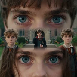 sharp, highly detailed, film from a 2 0 1 9 sci fi 8 k movie, set in 1 8 5 0 in an alternate universe, mid distant shot of three students practicing magic, outside the school of magic, good special effects, wearing 1 8 5 0 s clothes, atmospheric lighting, in focus, reflective eyes, 3 5 mm macro lens, live action, nice composition