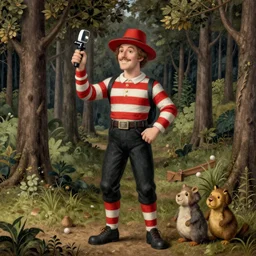 wheres waldo by hieronymous bosch, trending on artstation