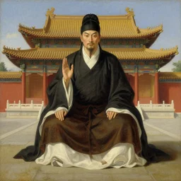 male, temple, taoism, painting by greg rutkowski, j. c. leyendecker, artgerm