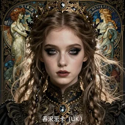 beautiful and gothic and victorian young medieval heroine portrait like twice tzuyu+smoky eyes+front face with light flowing hair, ultradetail face, art and illustration by tian zi and craig mullins and WLOP and alphonse mucha, fantasy, intricate complexity, human structure, human anatomy, fantasy character concept,  watermark, blurry, hyperrealism 8k