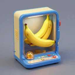 banana time machine building, artstation